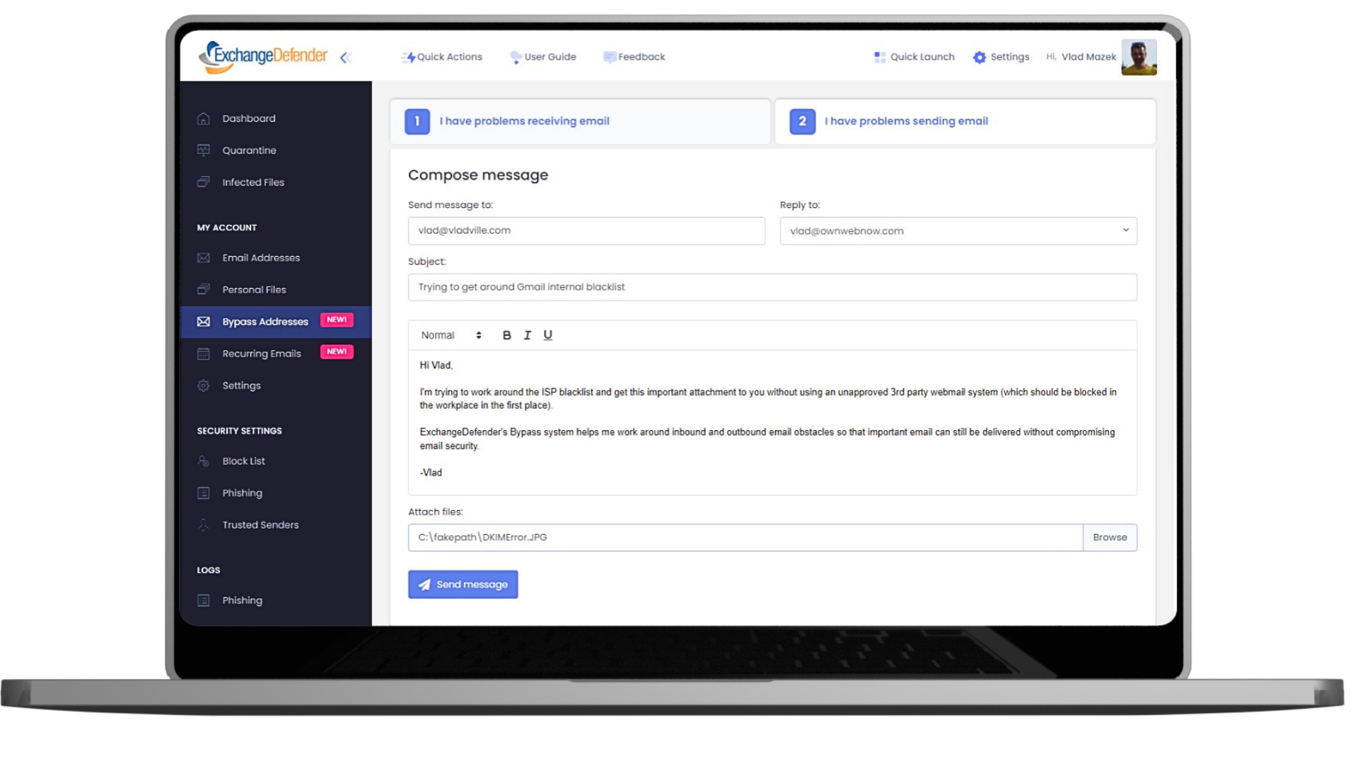 Unlimited On-Demand Virtual Emails