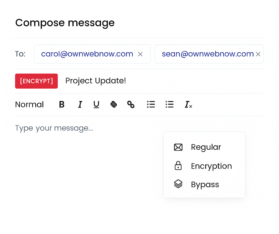 Send Secure Emails