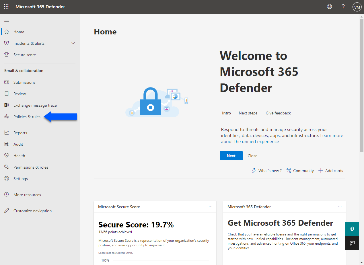 
Configuring Microsoft365 with ExchangeDefender